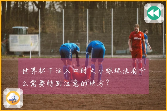 世界杯下注入口时大小球玩法有什么需要特别注意的地方？