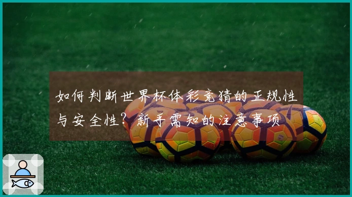 如何判断世界杯体彩竞猜的正规性与安全性?新手需知的注意事项
